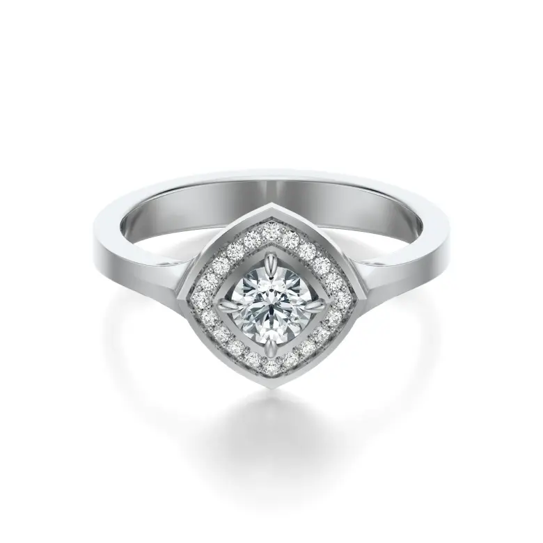 Pierścionek białe złoto z diamentami AJPZ_120